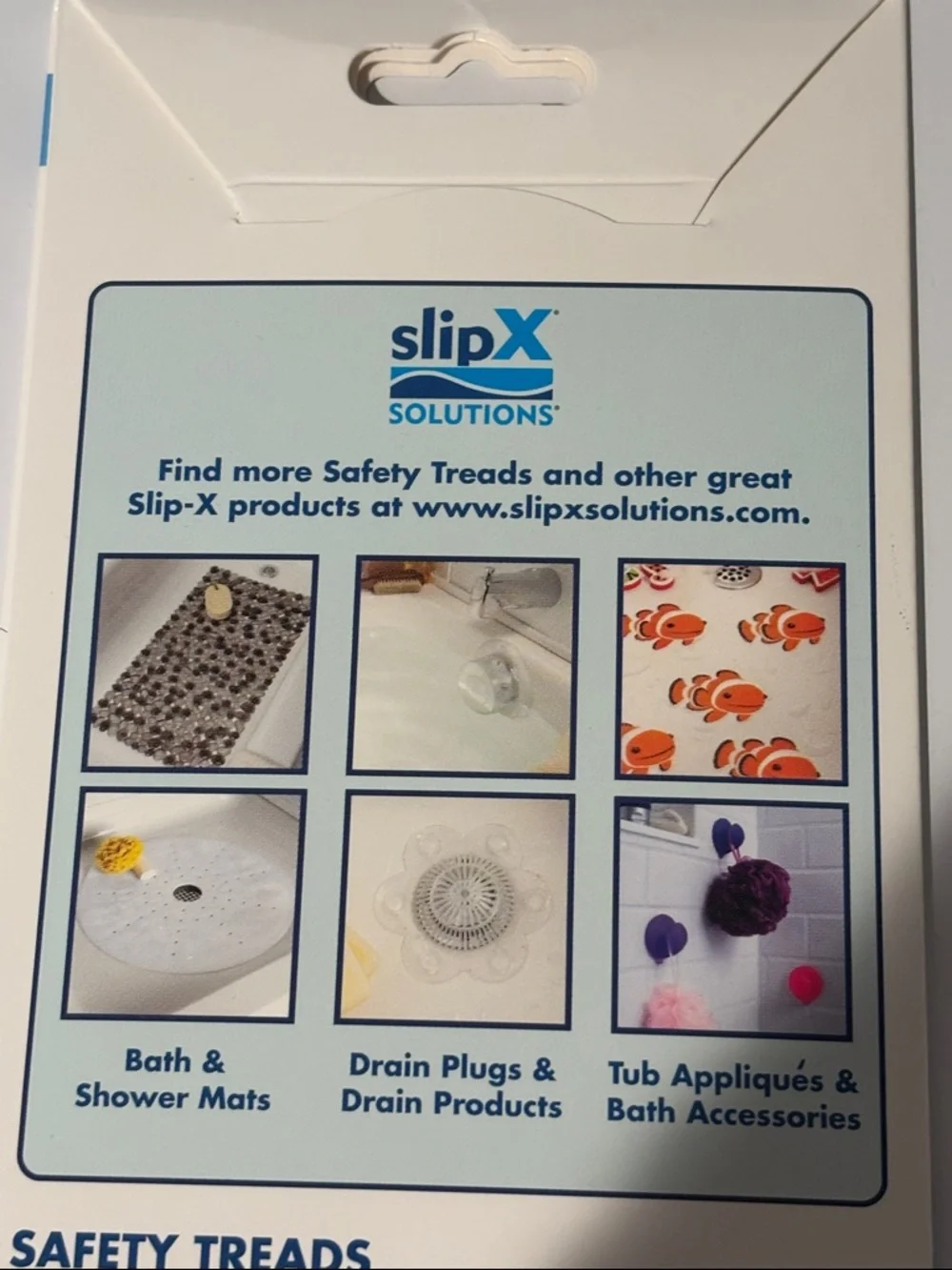 4 Packs of SlipX White Clear Non-Slip Safety Treads - Pack of 8 each